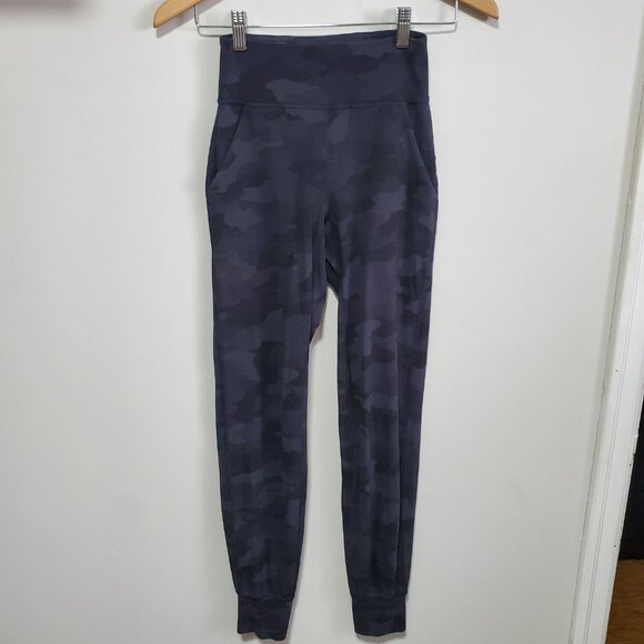 LULULEMON Align Joggers Pants Nulu Hi-Rise Stretch Camo Deep Coal Womens 2 x 29" - Picture 2 of 13